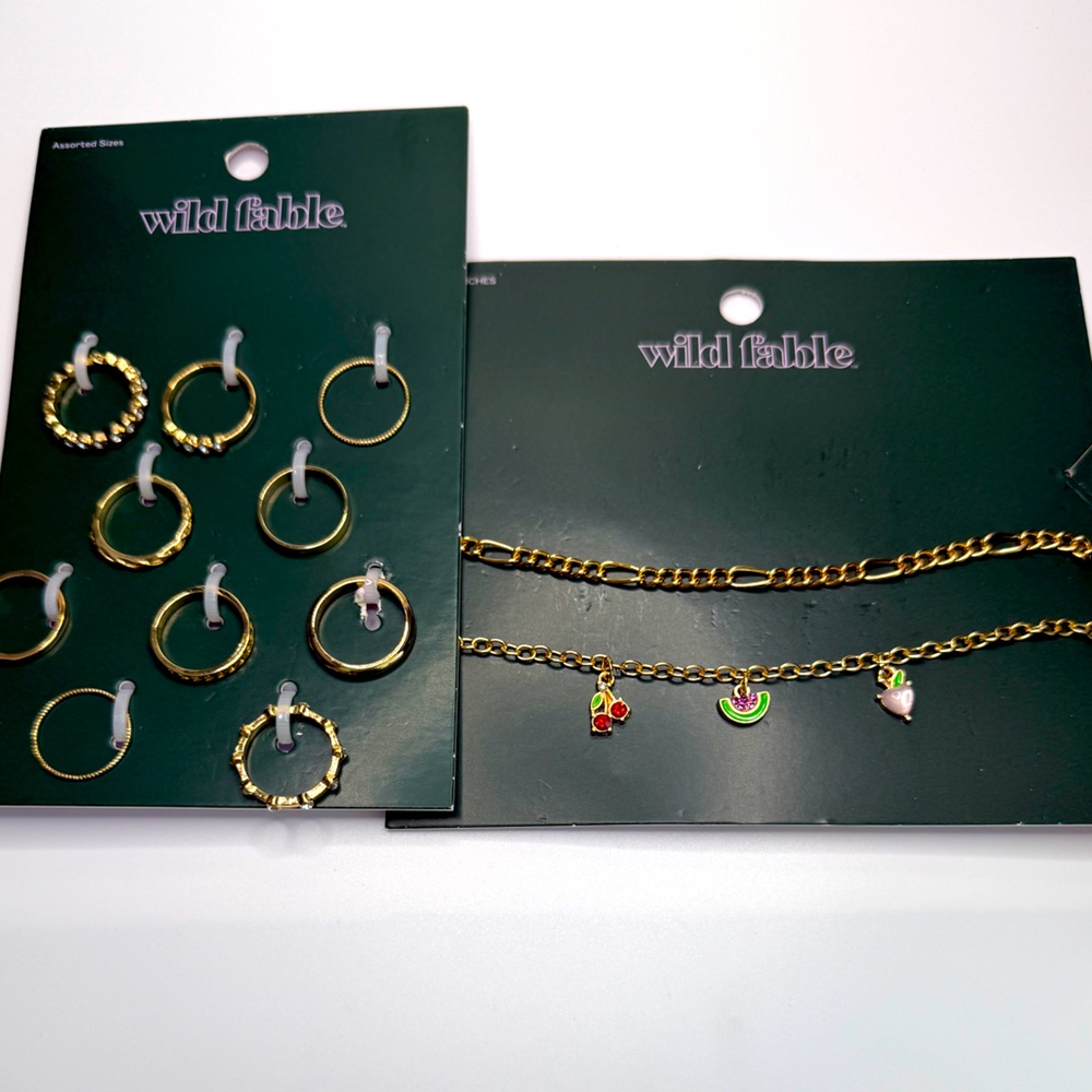 🚨3 for $15🚨 WILD FABLE - Ring Set And Necklace Set